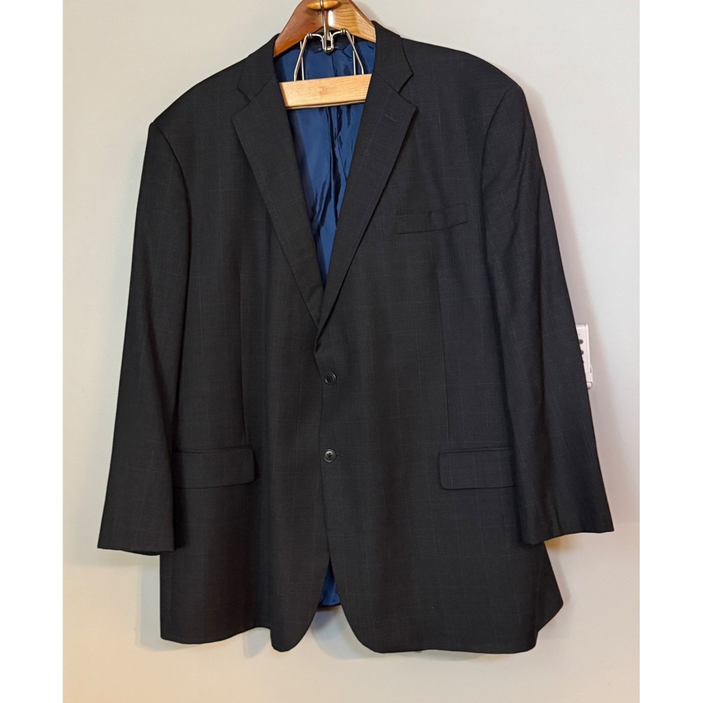 Brooks Brothers Blazer Custom Tailored Vintage USA Union made Plaid Wool 55 L